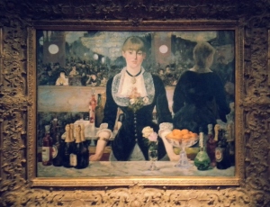 "A Bar at the Folies Bergeres" by Manet.