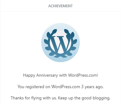 3 Years on WP!